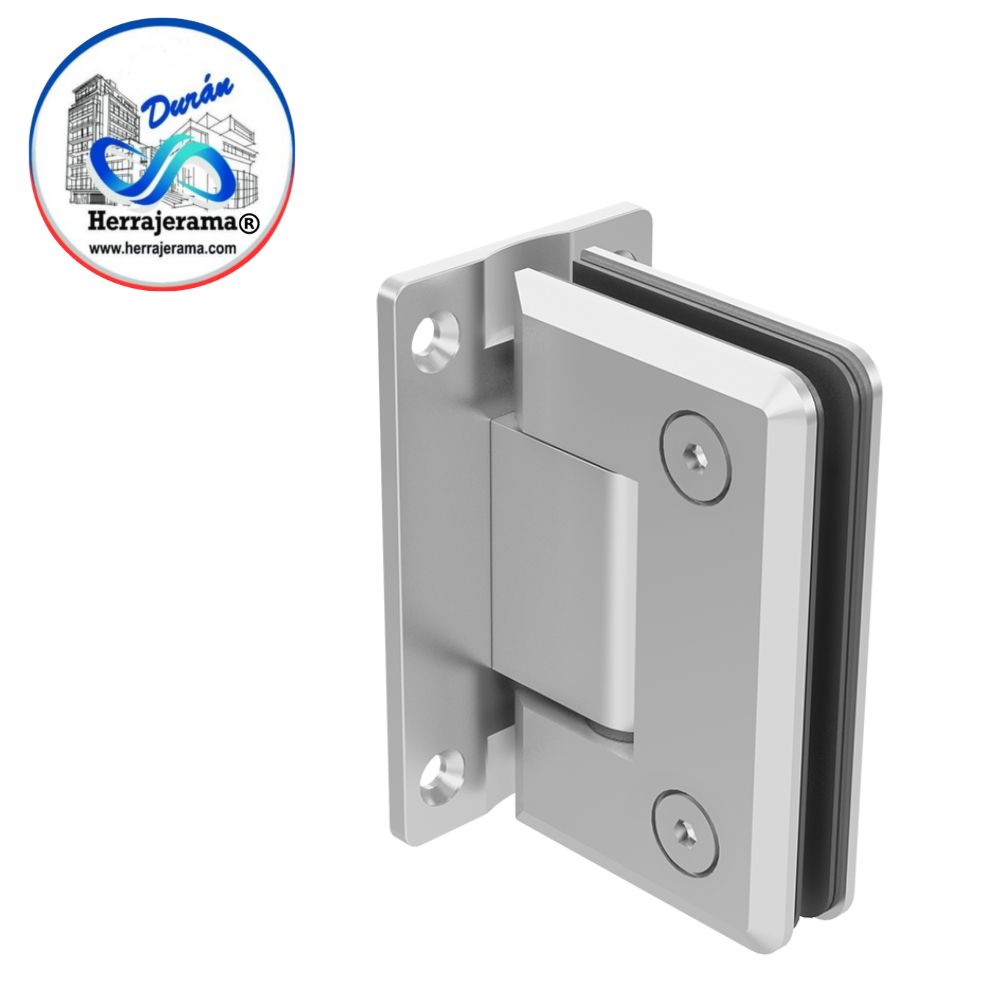 HERRALUM 1033180CO HERRAJE VIDRIO/MURO MOD 625 180 CROMADO