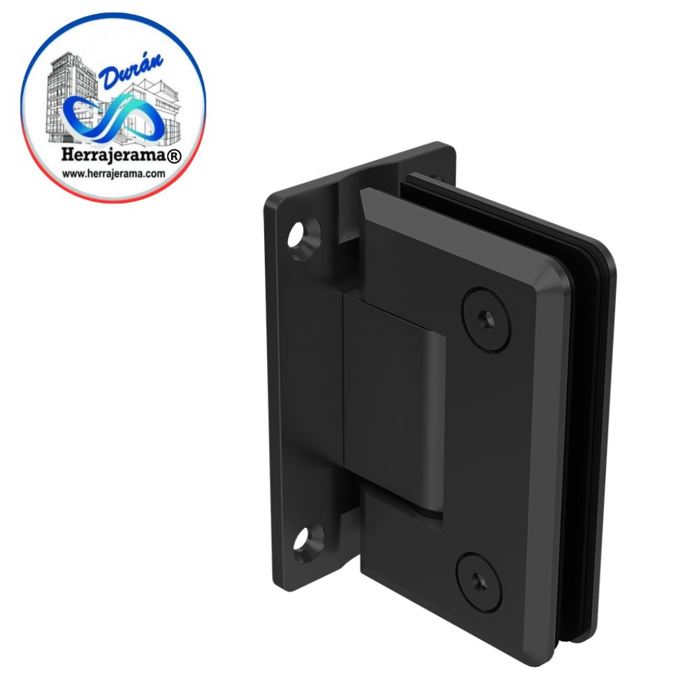 HERRALUM 1033180NE HERRAJE VIDRIO/MURO MOD 625 180 NEGRO