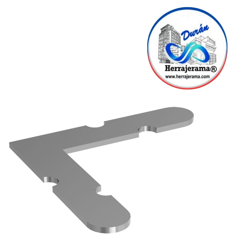 HERRALUM 203993100 ESCUADRA DE LAMINA PARA 46 9.31MM (1000 PZ)