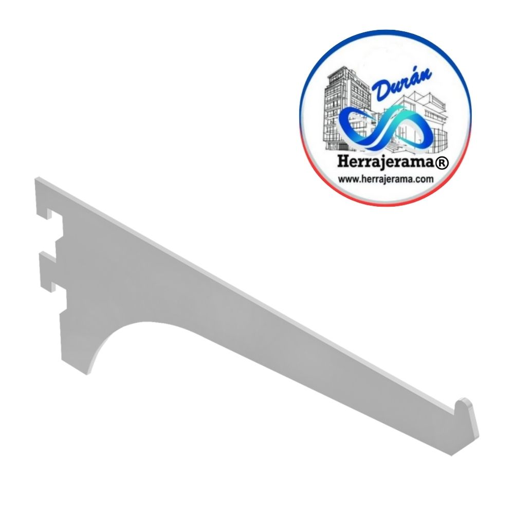 HERRALUM 2053020BL MENSULA DE ALUMINIO 20 CM BLANCA