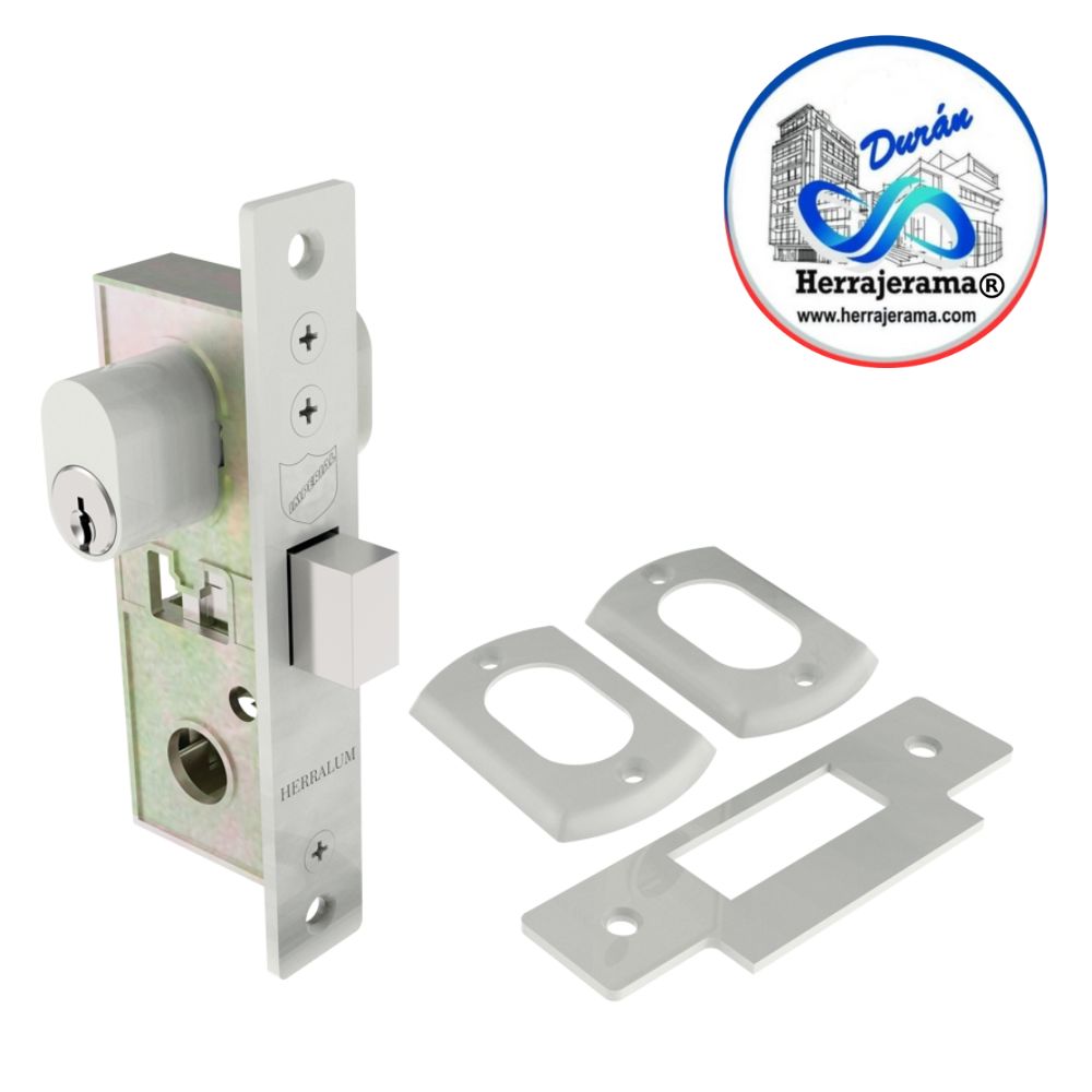HERRALUM 1094001BL CHAPA CIEGA SIN MANIJAS IMP MOD001 BLANCA