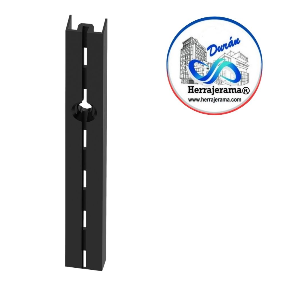 HERRALUM 2054100E4 CREMALLERA DE PERFIL EXT 1.00 MT NEGRO