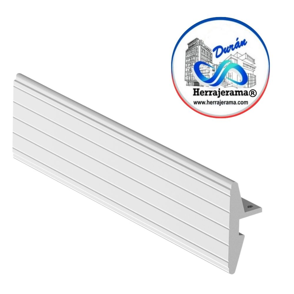 HERRALUM 2056000BL PLACA P/BARRA DE EMPUJE 50 CM BLANCA