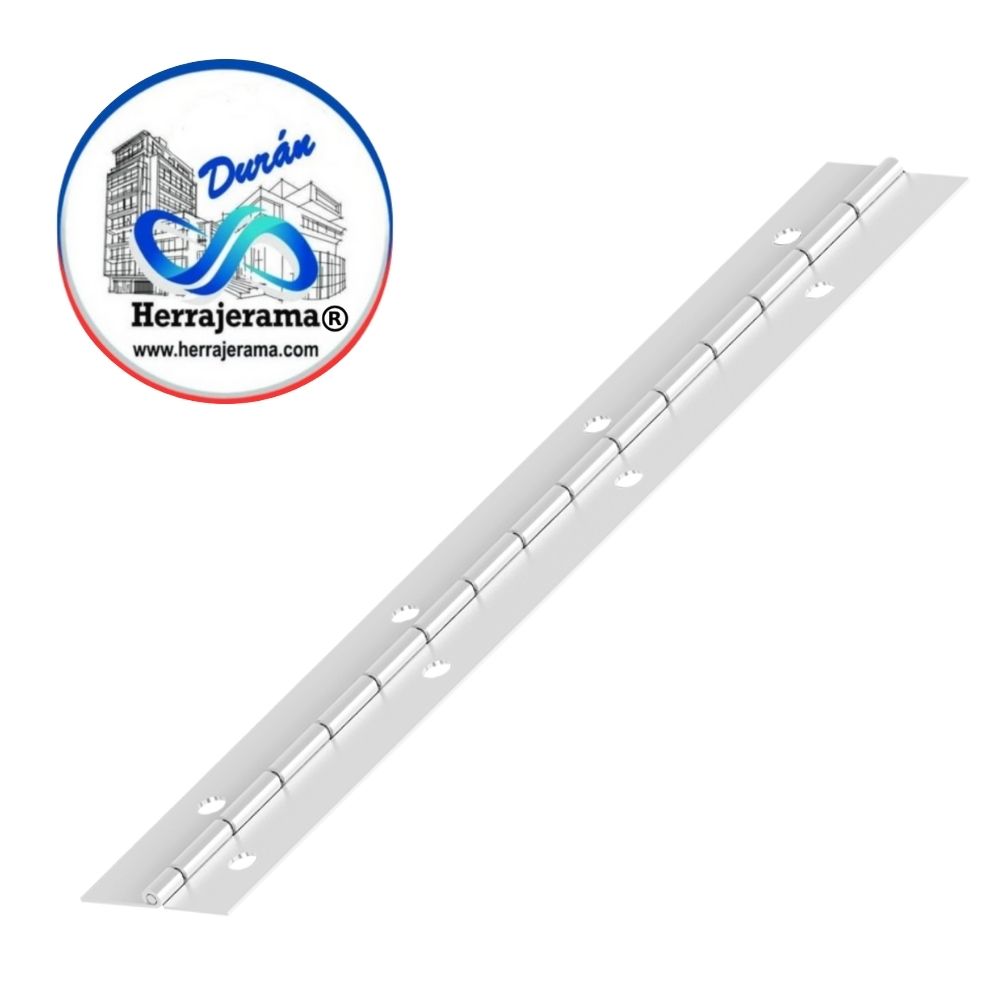 HERRALUM 2072190BL BISAGRA DE PIANO TRAMO 1.90 MT BLANCA