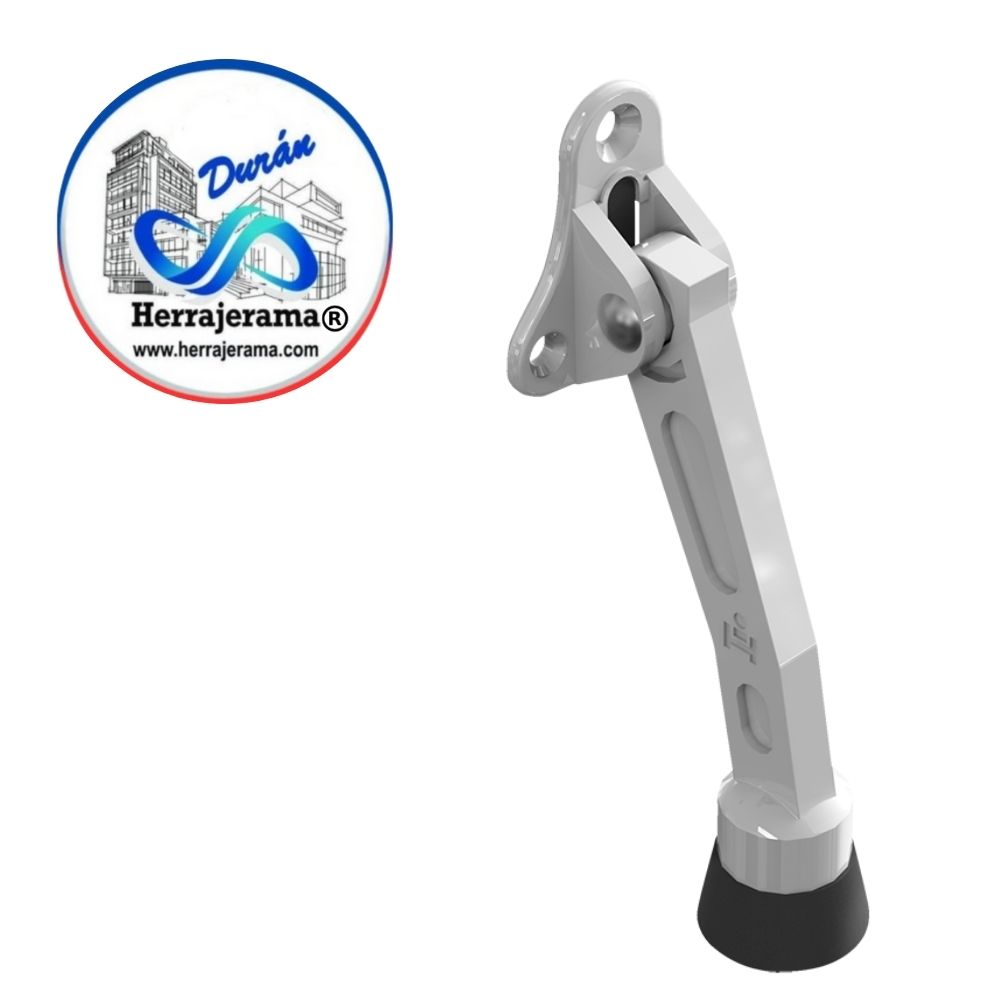 HERRALUM 2079000BL FIJA PUERTA PATA DE CHIVA BLANCA