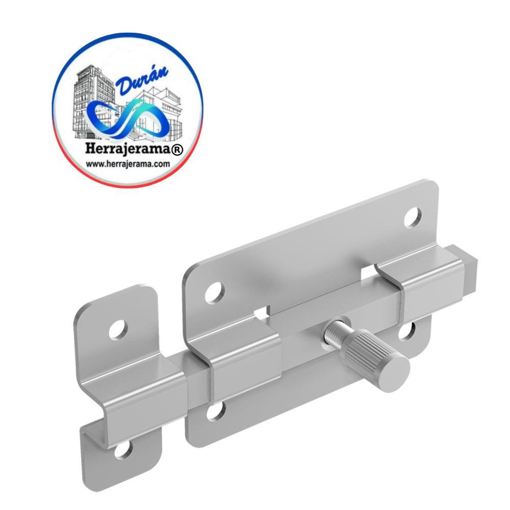 HERRALUM 2114000CO PASADOR P/PUERTA TIPO FAC CROMADO