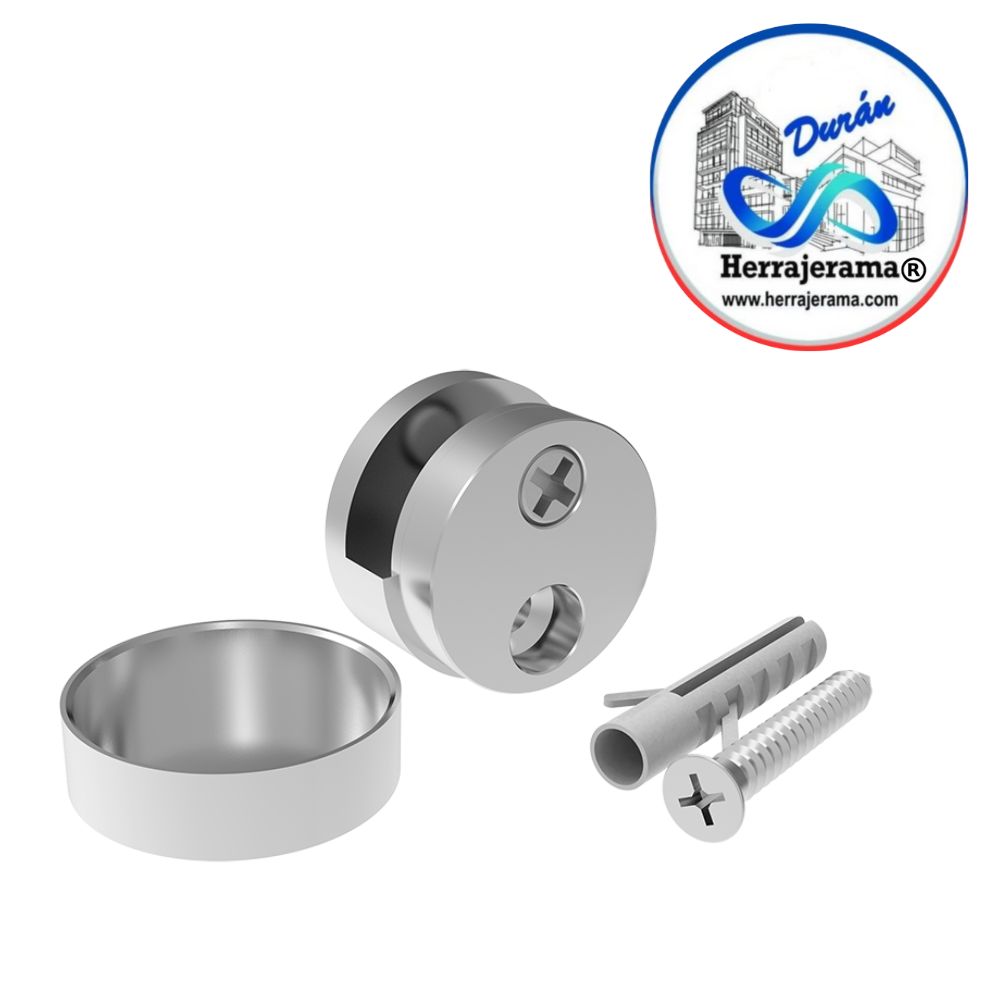 HERRALUM 1113000CO CONECTOR PORTA ESPEJO DE 3-6 mm CROMO