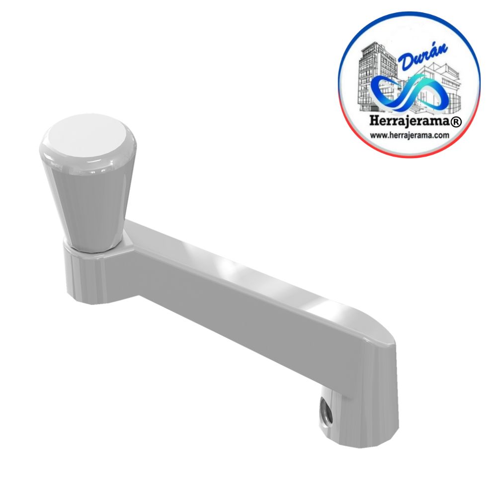 HERRALUM 1141400BL MANIVELA PARA OPERADOR DE BRAZO PROY 4" BLANCO