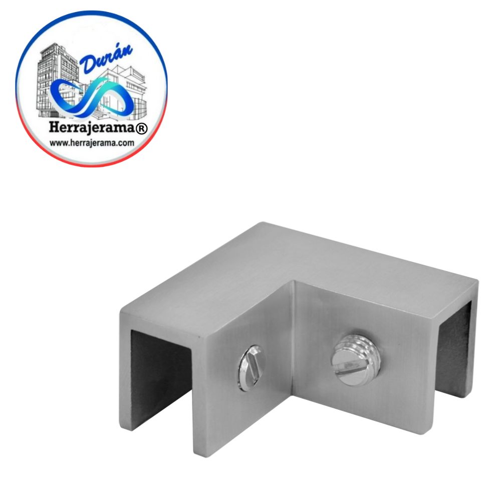 HERRALUM 1147001SA CONECTOR ESCUADRA VID-VID A 90° AC INOX 304 SATIN