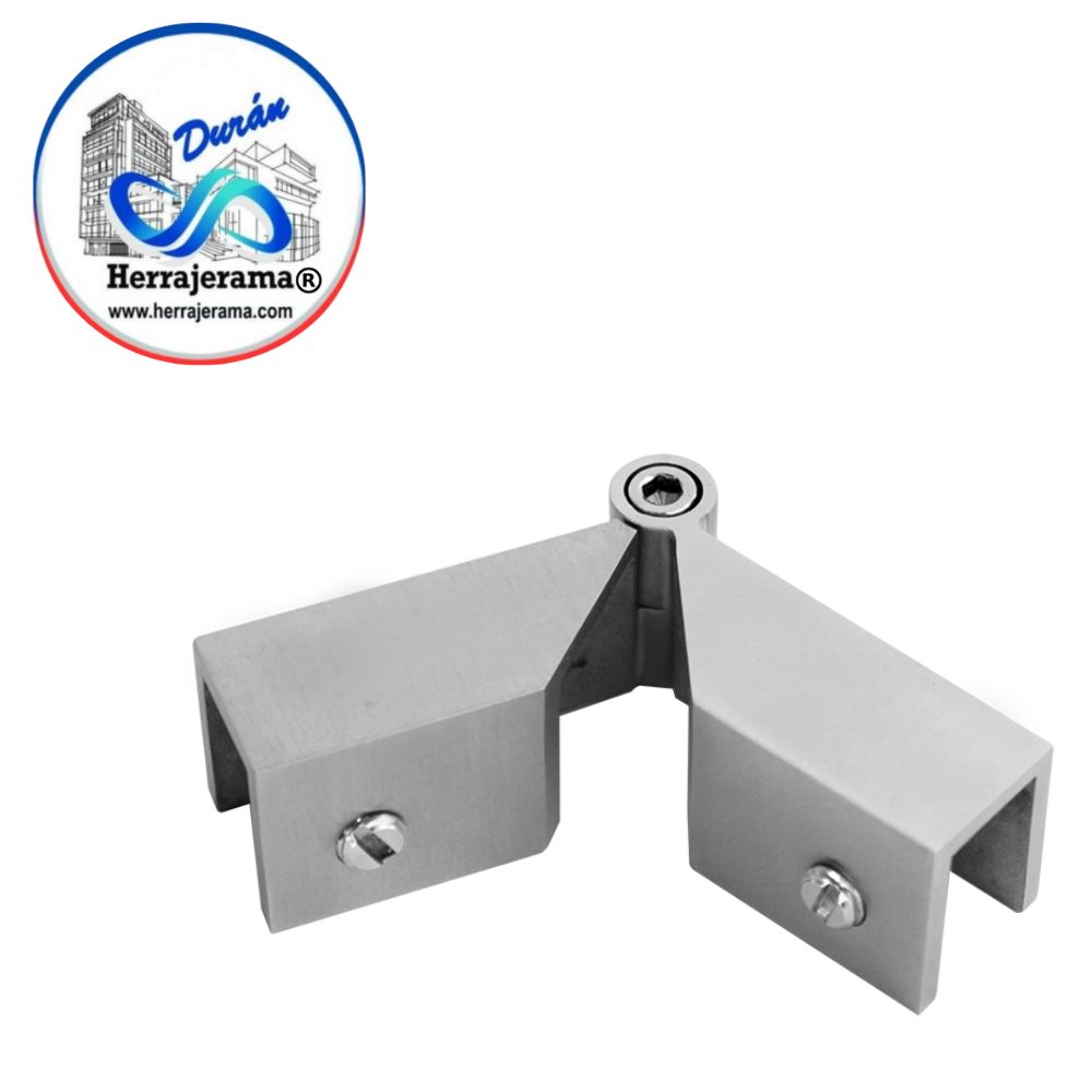 HERRALUM 1147002SA CONECTOR ESCUADRA VID-VID AJUSTABLE AC INOX 304 S