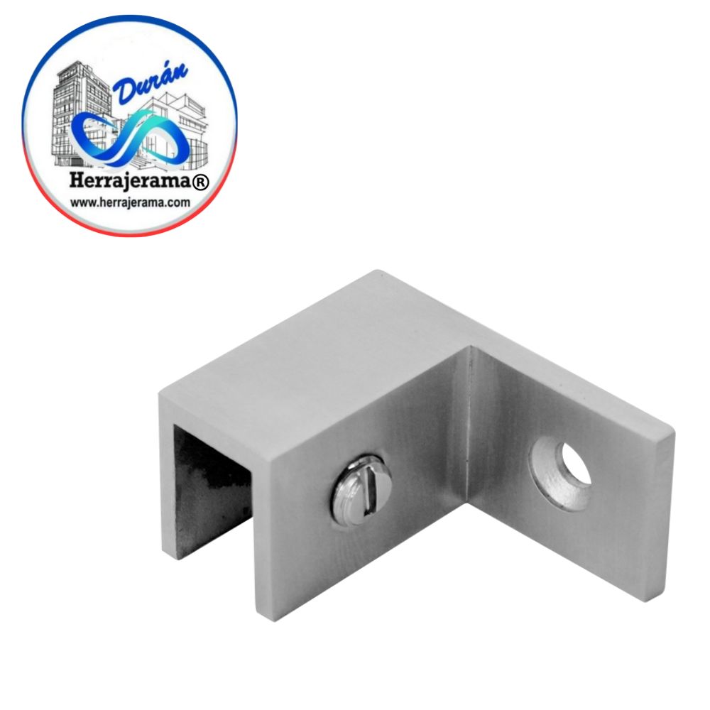 HERRALUM 1147004SA CONECTOR ESCUADRA VID-MURO AC INOX 304 DER SATIN