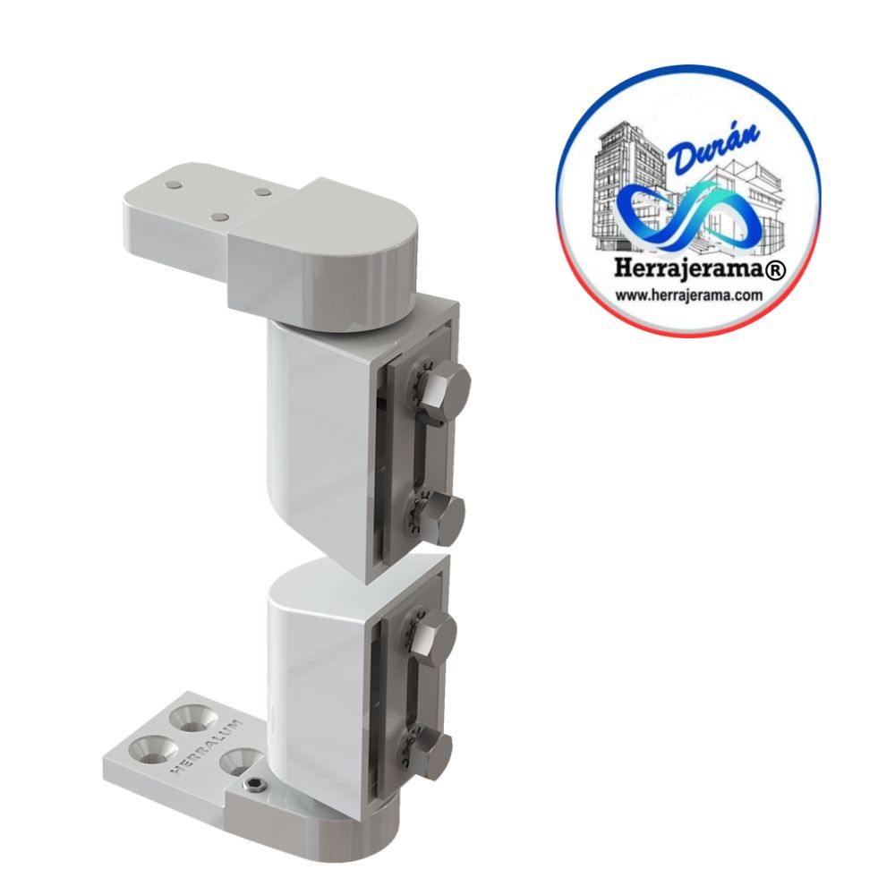 HERRALUM 2178000BL PIVOTE DESCENTRADO INY ALUMINIO BLANCO