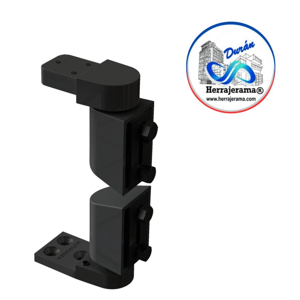 HERRALUM 2178000NE PIVOTE DESCENTRADO INY ALUMINIO NEGROE