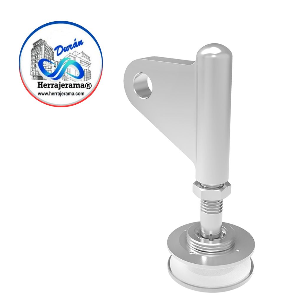 HERRALUM 1238VTSSA HERRAJE VIDRIO-TENSOR SENCILLO SATIN