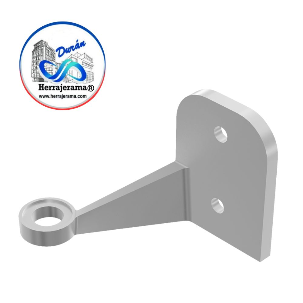 HERRALUM 1250IZQSA ARAÑA CON BASE CONECTOR A MURO 1PATA IZQ SATIN
