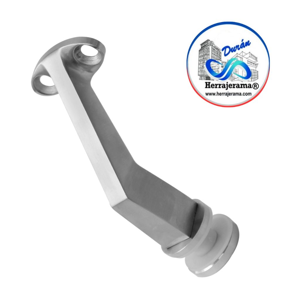 HERRALUM 1259003SA SOPORTE AC INOX 304 JUANACATLAN VIDRIO-TUBO 2" CR