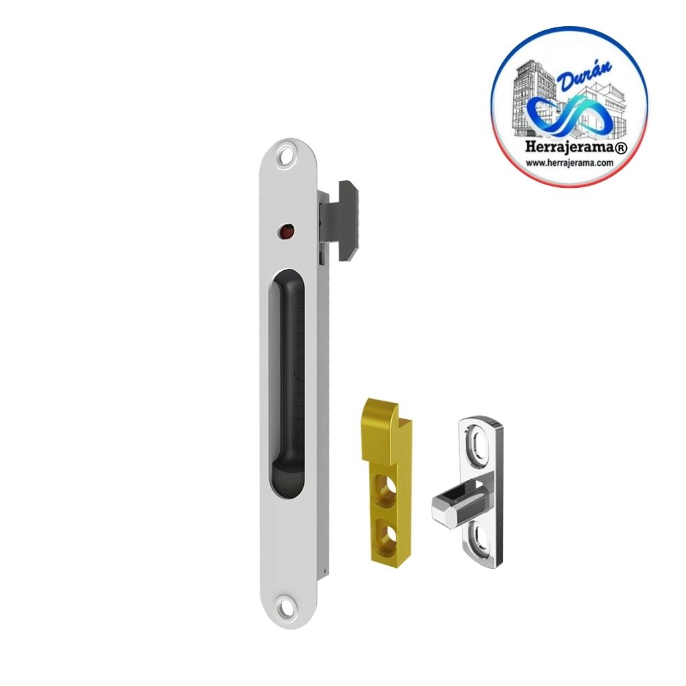 HERRALUM 1280200NE CIERRE EMBUTIDO ZAMAK 2" EUROVENT NEGRO