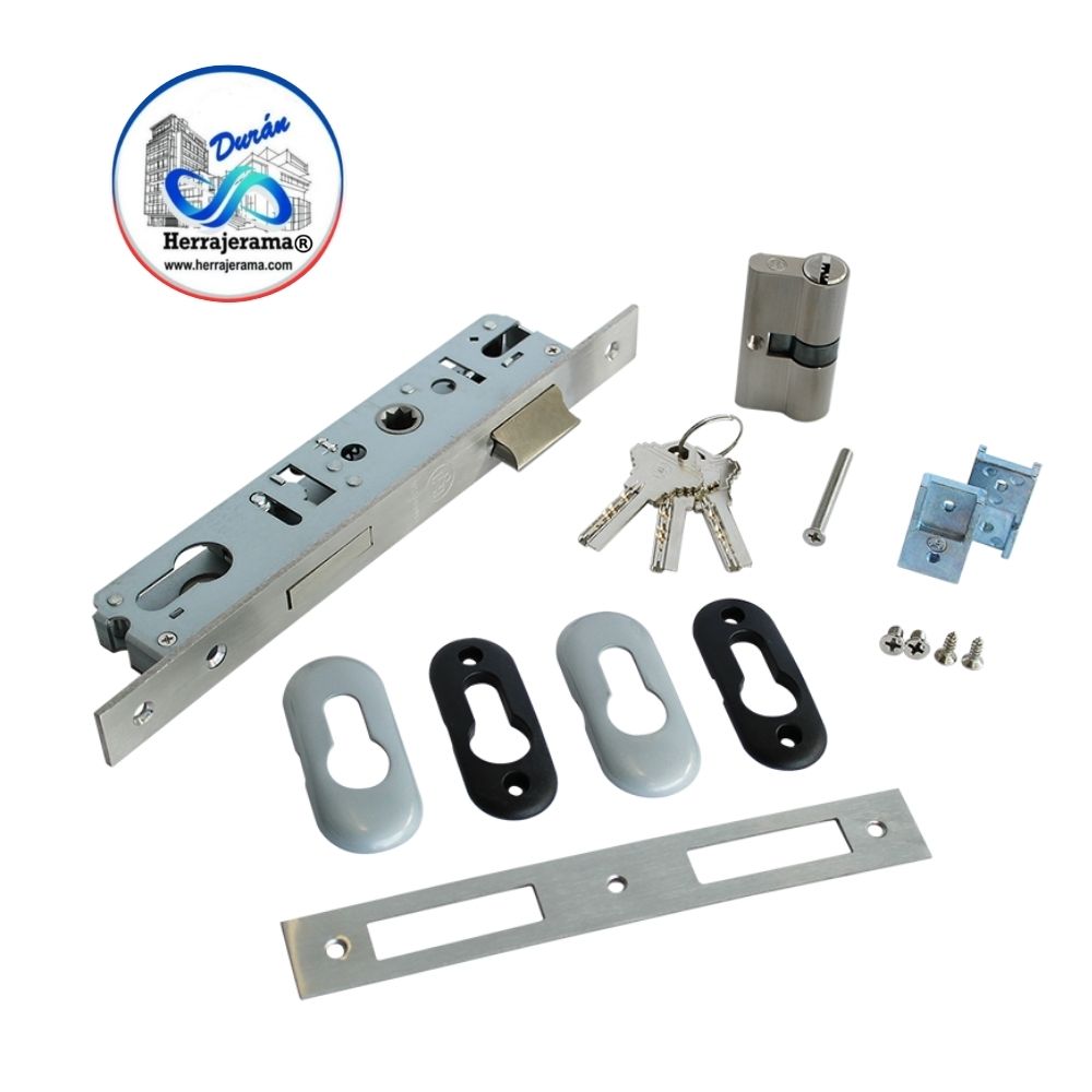 HERRALUM 1285000GR CHAPA GUADALAJARA AC-INOX GRIS (INCLUYE MANIJAS)