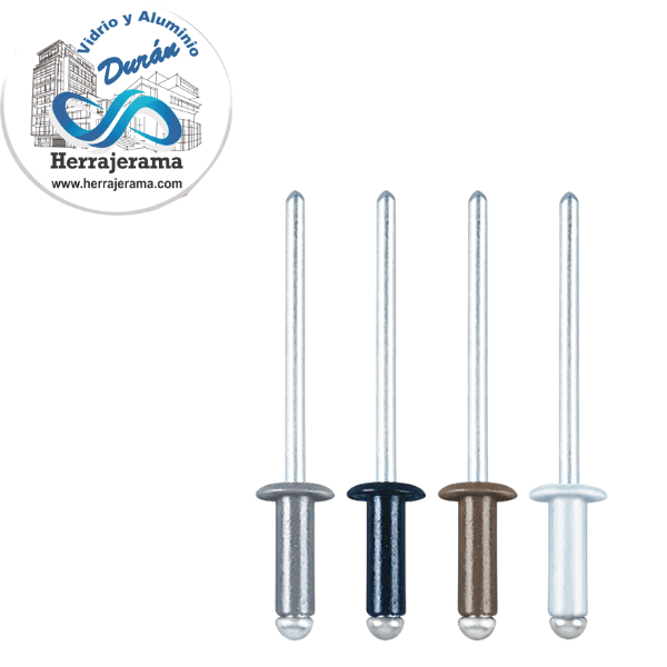 HERRALUM 1044000NA REMACHE A S 44 (3.2X6.0) NAT PAQ. 100PZ