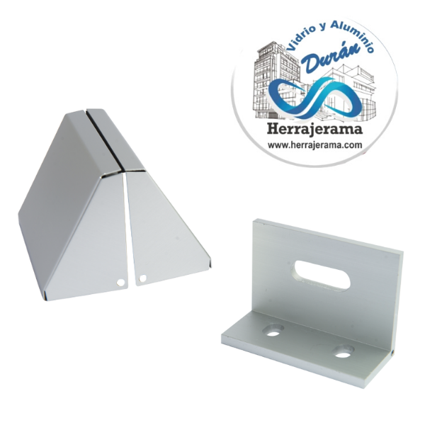 BRUKEN ÁNGULO DE SUJECIÓN DE ALUMINIO PARA SUJECIÓN DE CRISTALES FIJOS DE 10-19MM,MX66279