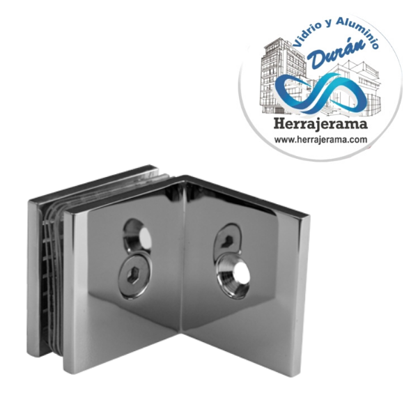 BRUKEN CLIP 90° MURO - VIDRIO,MX66106