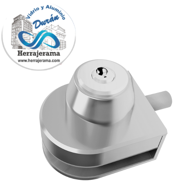 HERRALUM 1230000SA SEGURO XCARET CILINDRO LLAVE P/ VIDRIO 9MM SATIN