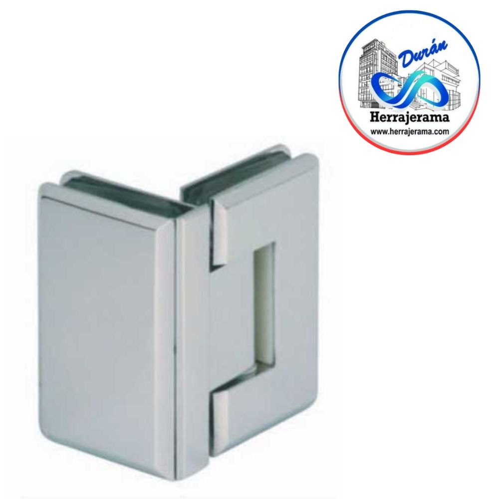 BRUKEN BISAGRA VIDRIO/VIDRIO A 90°. DOBLE ACCIÓN, PARA 25 KG,MX65907