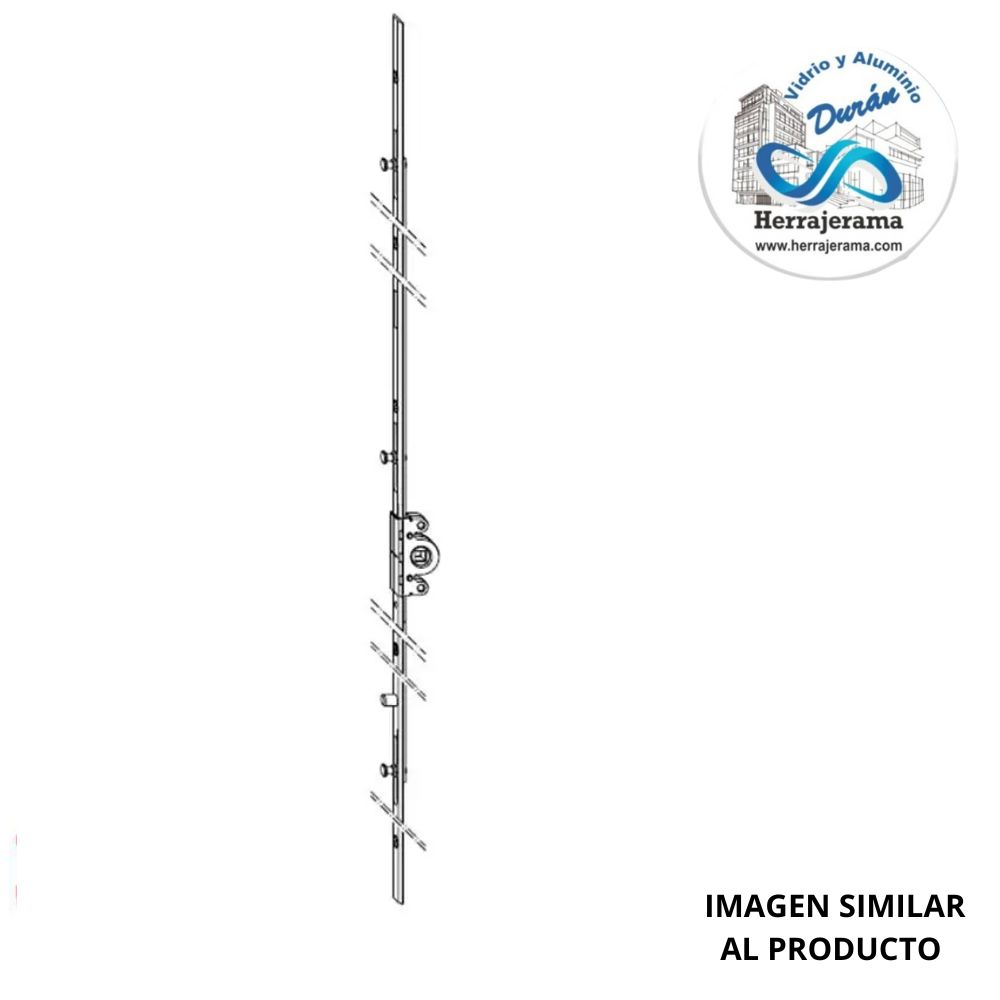 HERRALUM 3D46059102 PVC CREMONA AUTOM 660-910 HORIZONTAL INF SIST OP