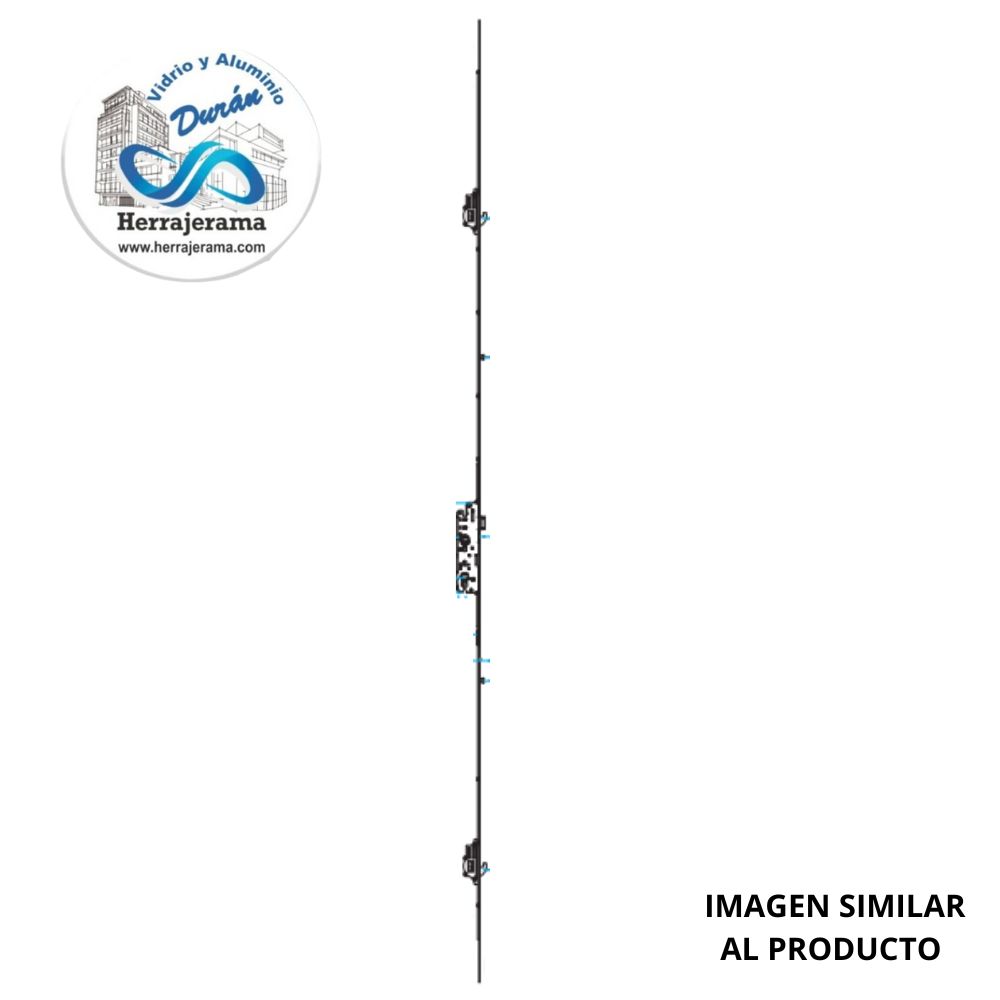 HERRALUM 3D66192402 ALU CERRADURA PROLONGABLE ALUMINIO Ó8/ 35/92