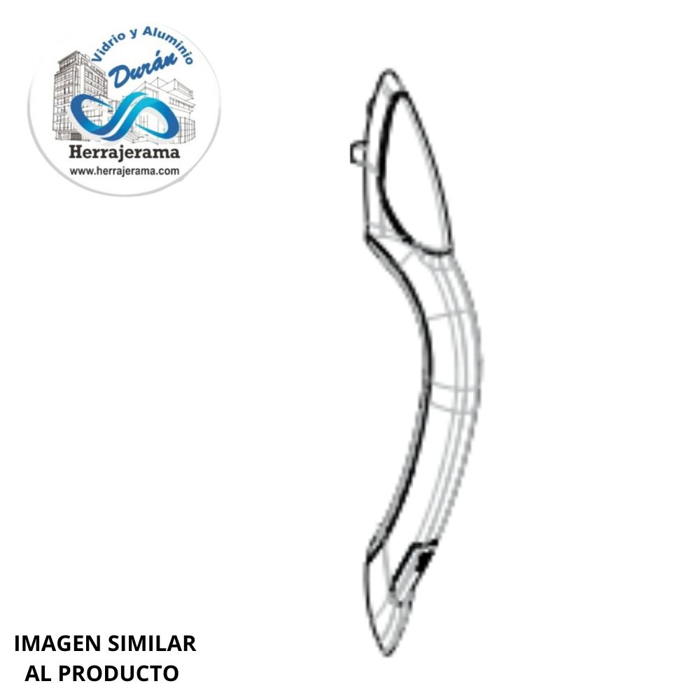HERRALUM 3T02300207 PVC TIRADOR EXTERIOR CORTO BLANCO