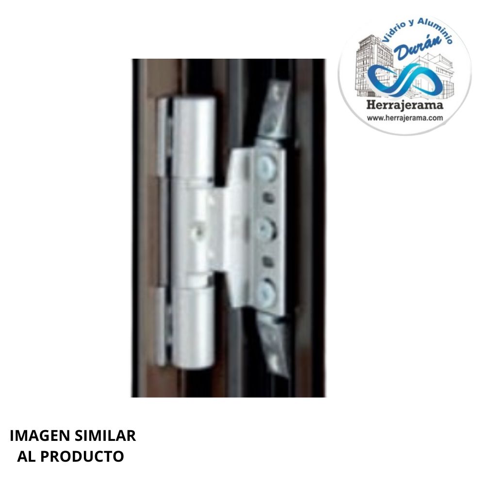 HERRALUM 3T04010307 PVC BISAGRA PUERTA 100mm / 112GR BLANCA