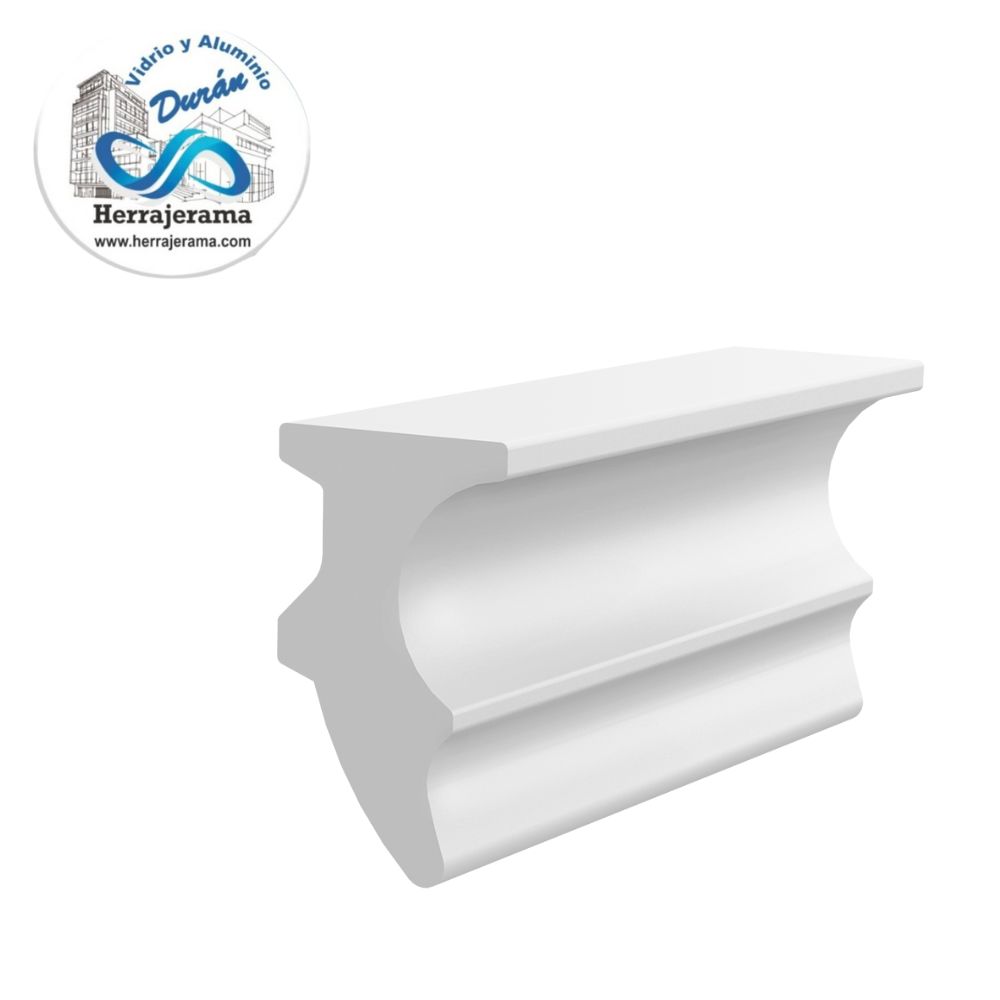 HERRALUM 8104100BL PERFIL DE VINIL EXT VH-104 10.0mm BLANCO