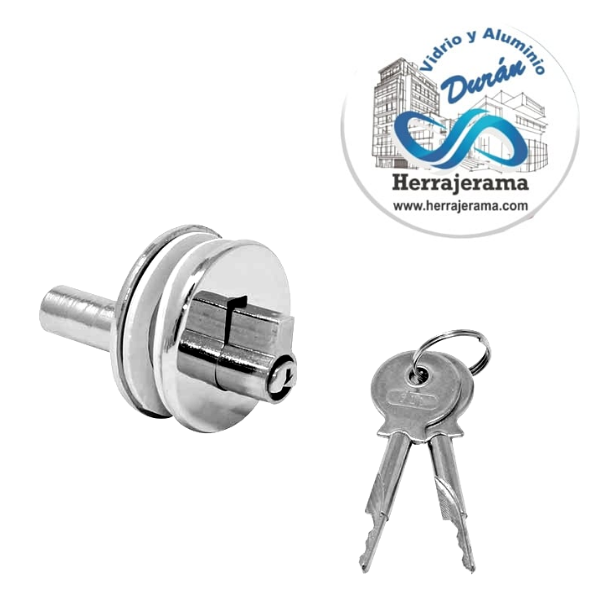 BRUKEN CHAPA CON RESAQUE PARA VITRINA DE CRISTAL DE 6MM C,MX65883