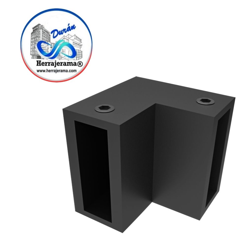 HERRALUM 1305009NE SISTEMA BACALAR CONECTOR ESCUADRA AC INOX P/BARRA