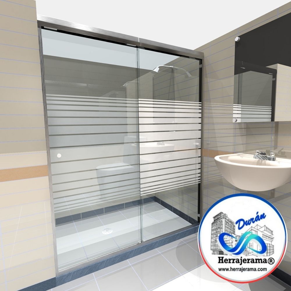 HRRALUM 1329200200BL CANCEL DE BAÑO CORREDIZO RIO BRAVO 2.00X2.00 BLANCO