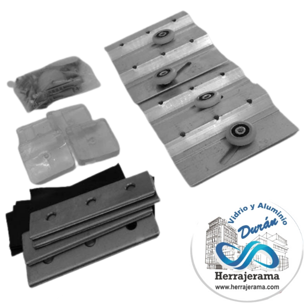 BRUKEN KIT CARRETILLAS PARA CANCEL DE BAÑO
