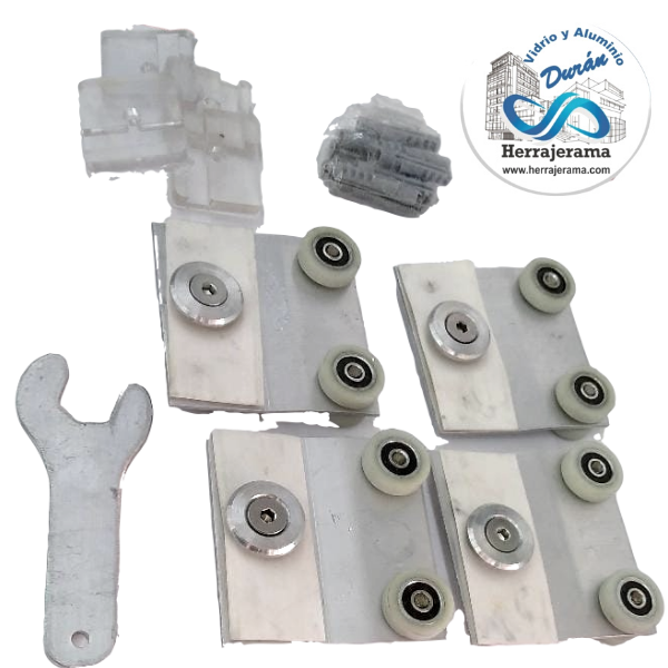 KIT CARRETILLAS PARA CANCEL DE BAÑO,MX66864