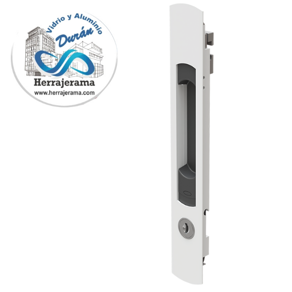 HERRALUM 3001002NE DUO CORREDERA EMBUTIR C/LLAVE MOD 449929 NEGRA