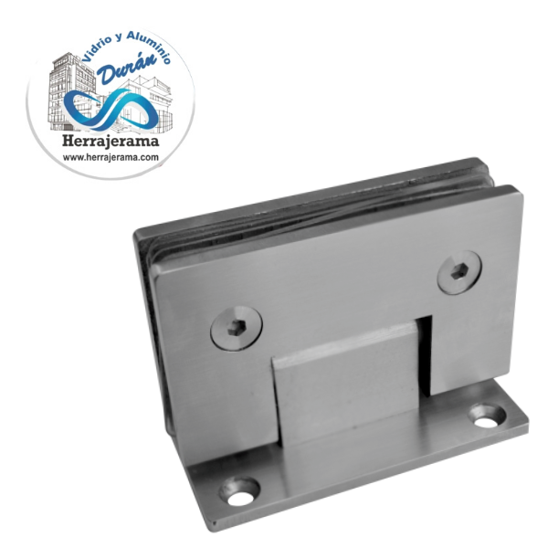 BRUKEN BISAGRA CUADRADA SIN BISEL MURO-VIDRIO SATIN,MX65061