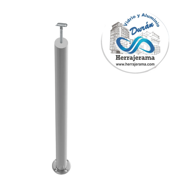 POSTE 1.5'' 60CM C/SOPORTE AC INOX CAL.18