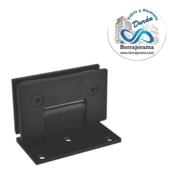 AXCENT BISAGRA MURO VIDRIO DESCENTRADA BLACK,AXCENT