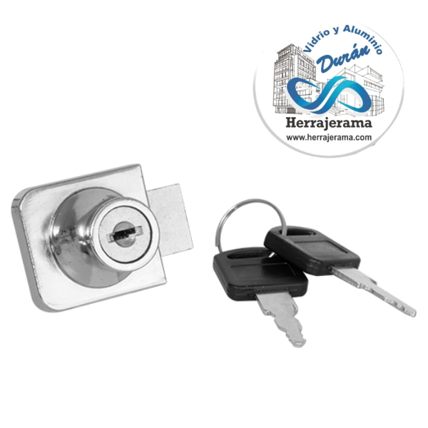 BRUKEN CERRADURA PARA VIDRIO DE 6MM CUADRADA