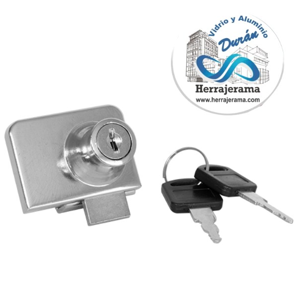 BRUKEN CERRADURA PARA VIDRIO DE 6MM RECTANGULAR,MX67332