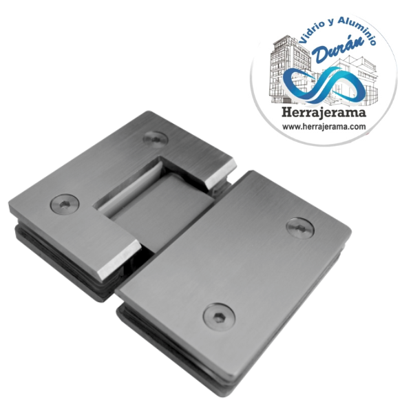 BRUKEN BISAGRA CUADRADA SIN BISEL, CRISTAL-CRISTAL DE 180°PSS,MX65063