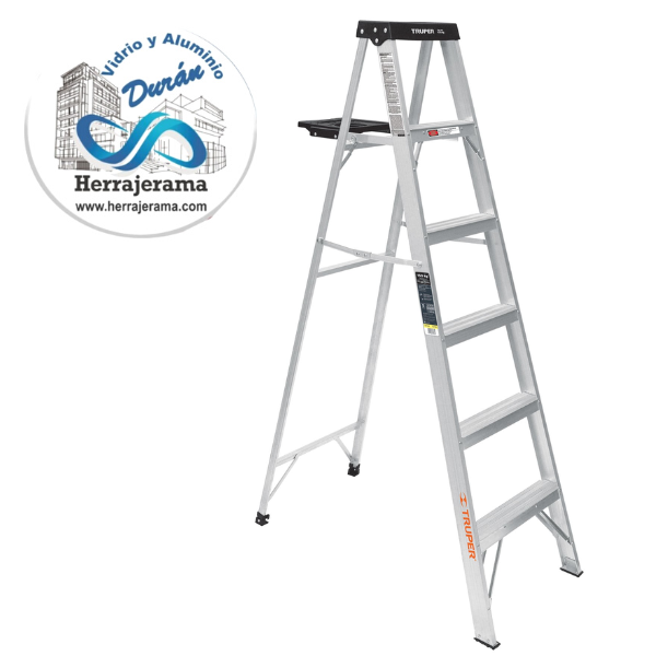 ESCALERA DE TIJERA TIPO III 5 PELDAÑOS Y BANDEJA