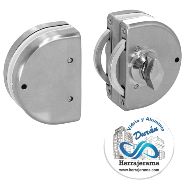 AXCENT CERRADURA DE PUERTA DE CRISTAL DOBLE DE MARIPOSA