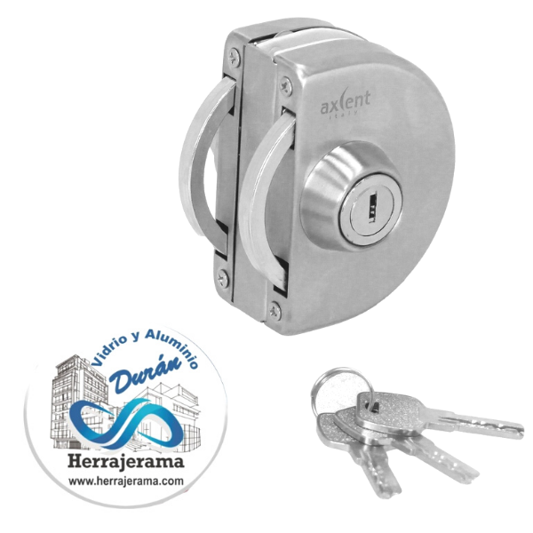 AXCENT CERRADURA DE PUERTA DE CRISTAL DE DOBLE LLAVE