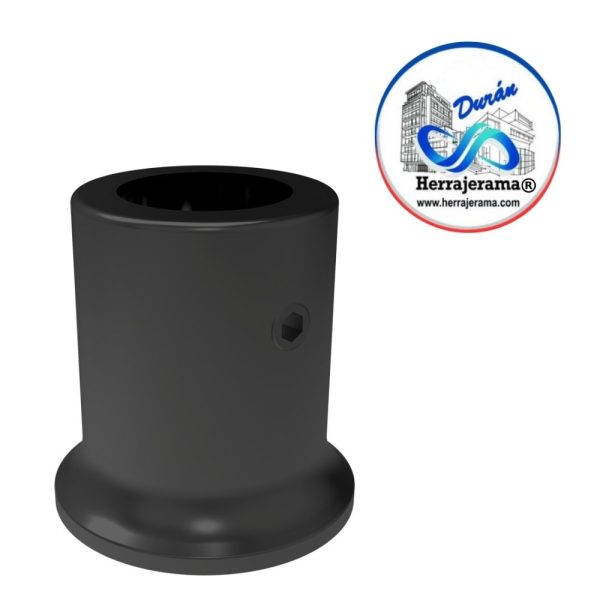 HERRALUM 1240001NE CONECTOR MURO/TUBO BASE RECTA