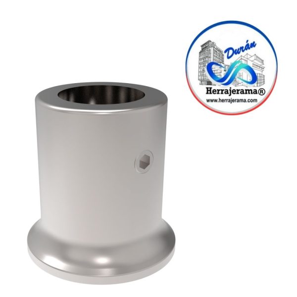 HERRALUM 1240001SA CONECTOR MURO/TUBO BASE RECTA