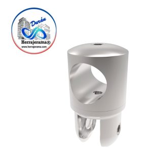 HERRALUM 1240002SA CONECTOR AJUSTABLE VIDRIO/MURO SATIN